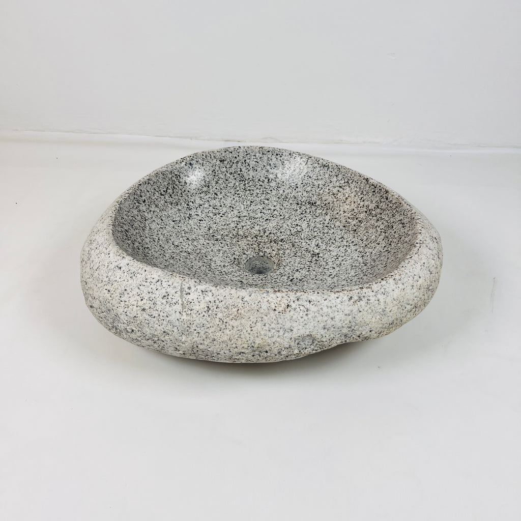 Off white Speckled River Stone Sink