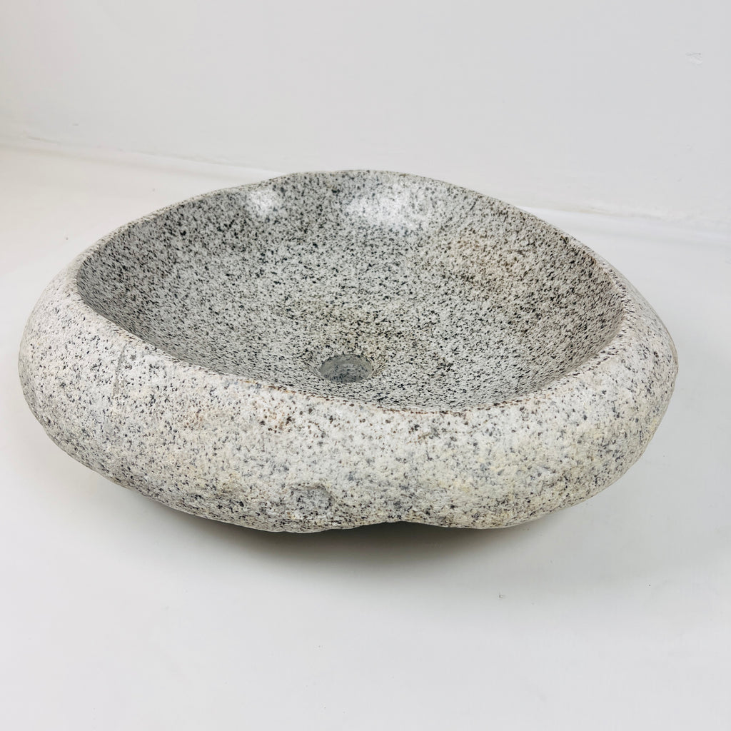 Off white Speckled River Stone Sink