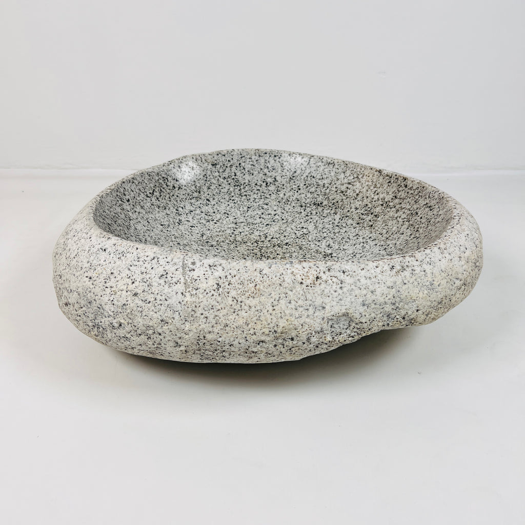 Off white Speckled River Stone Sink