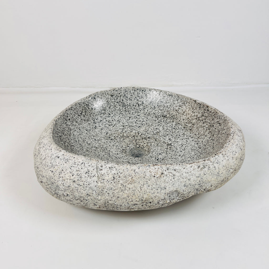 Off white Speckled River Stone Sink