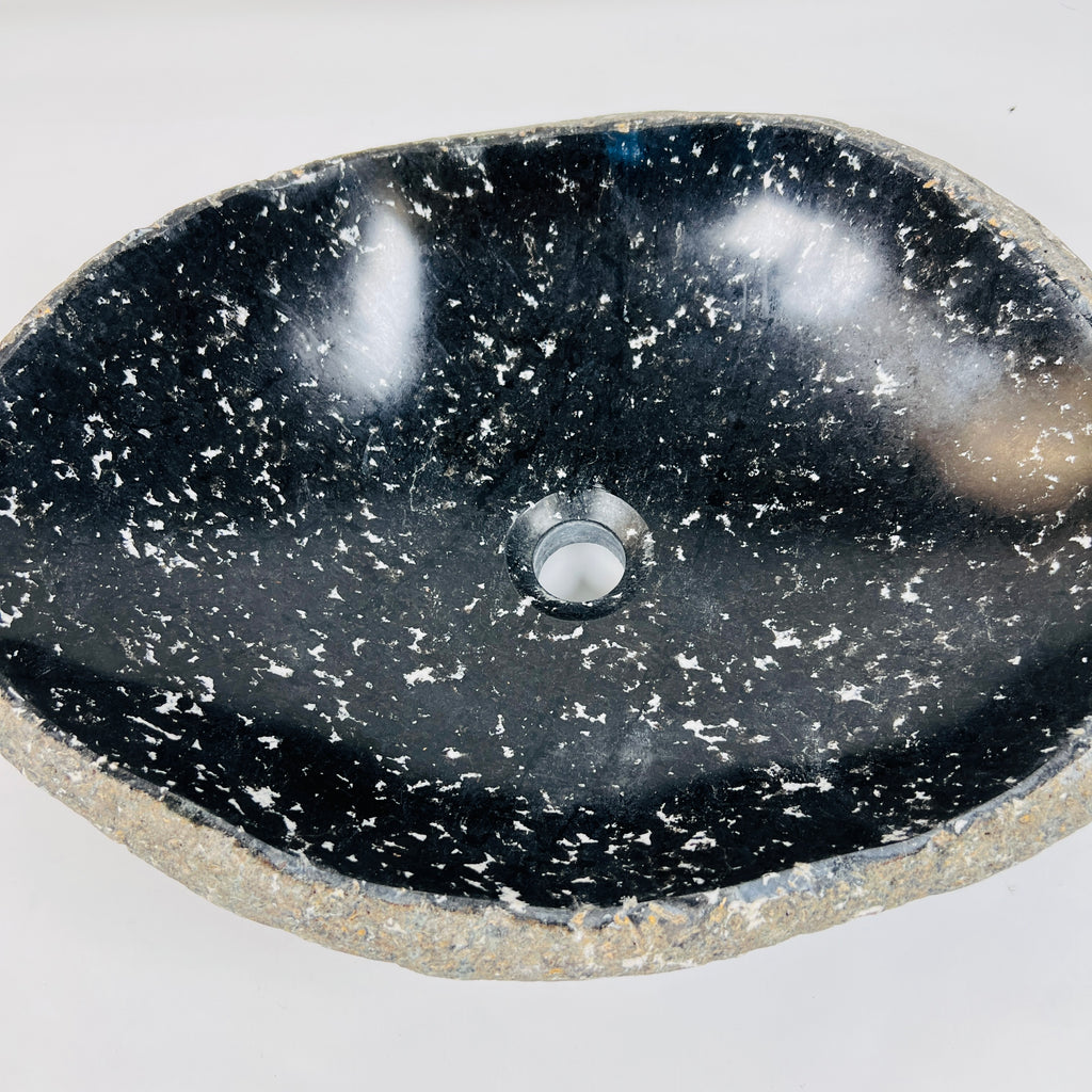 Midnight Speckled River Stone Sink