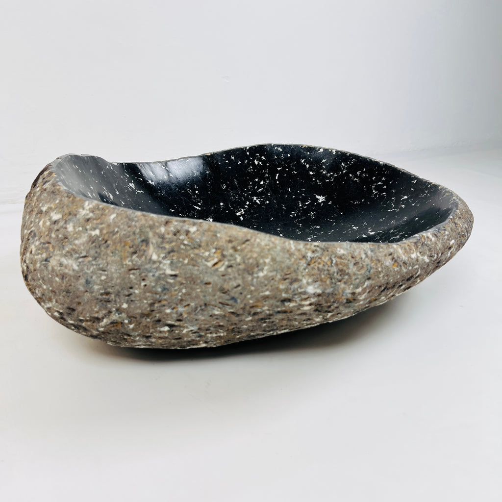 Midnight Speckled River Stone Sink