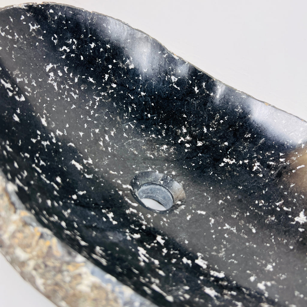 Midnight Speckled River Stone Sink