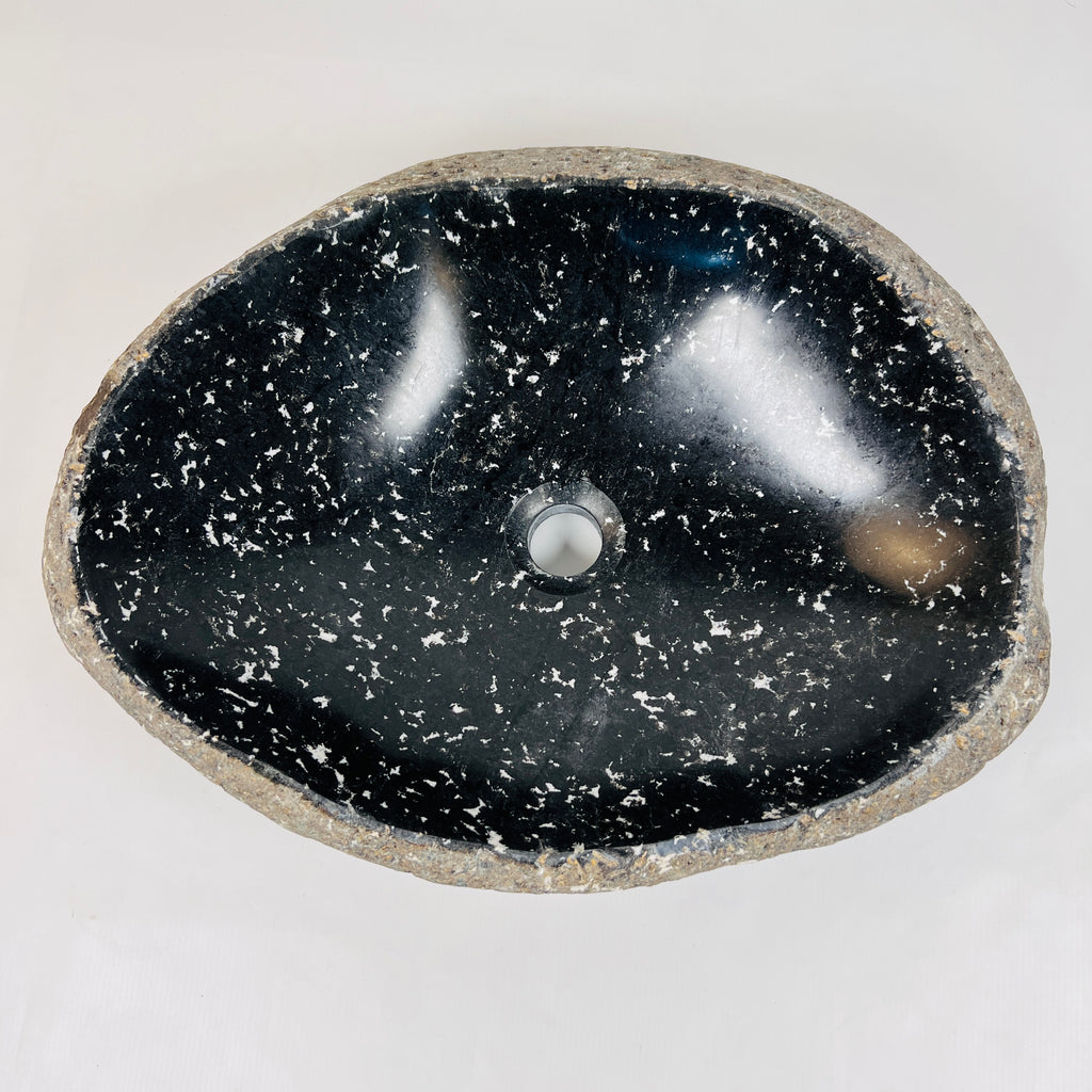 Midnight Speckled River Stone Sink