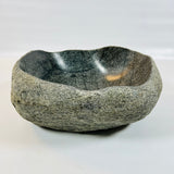 Black Speckled River Stone Sink