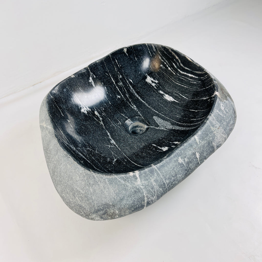 Black Shard River Stone Sink