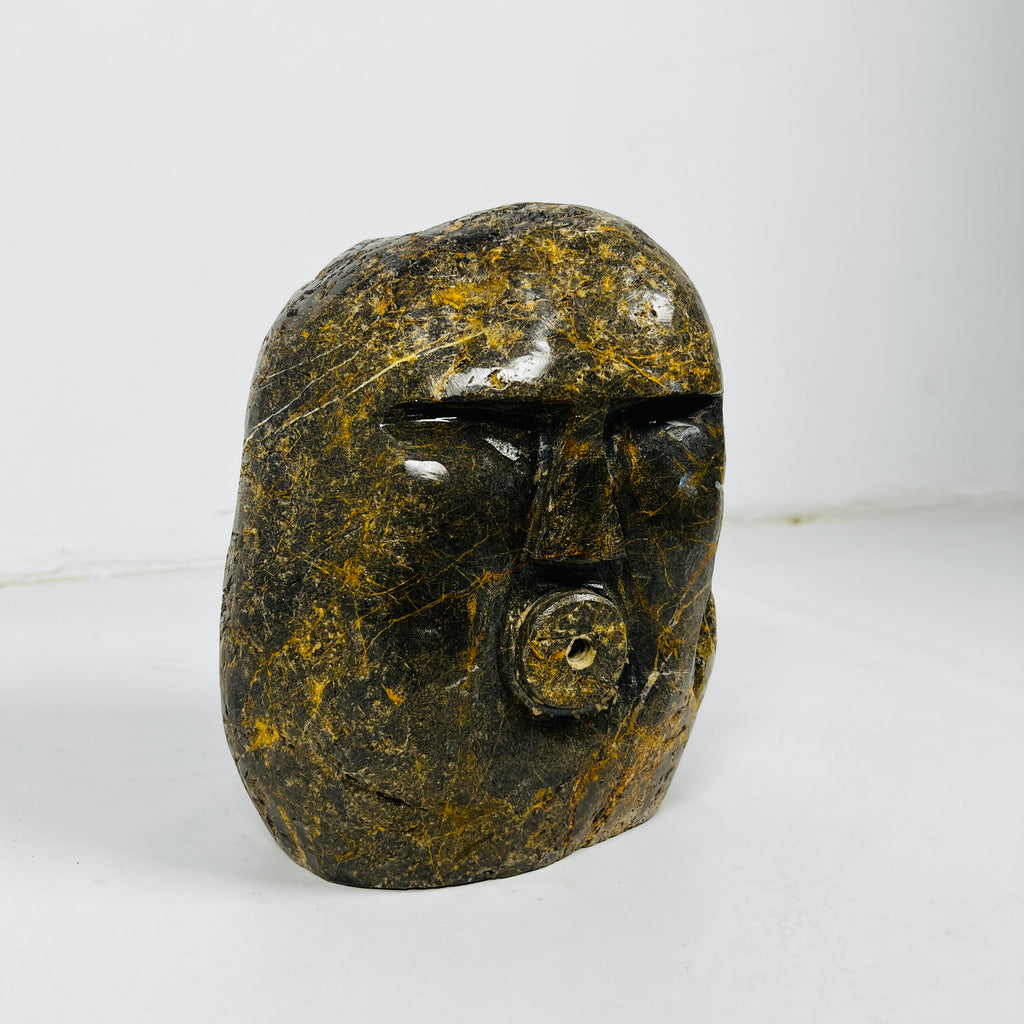 Chiseled Face Decor Object