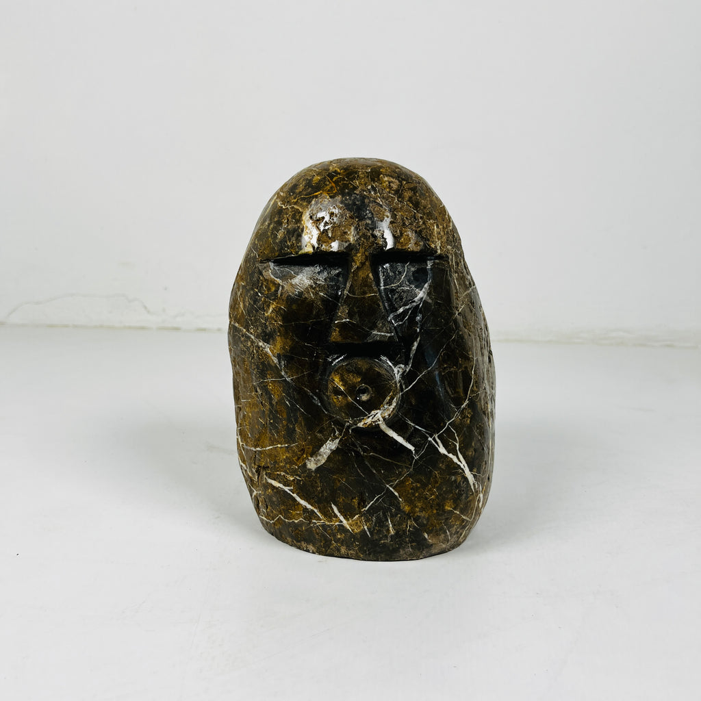 Sculpted Visage Decor Object