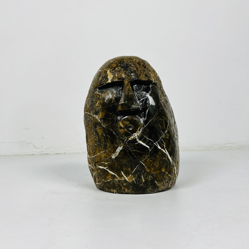 Sculpted Visage Decor Object