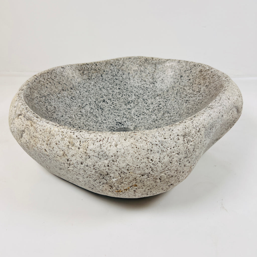 Speckled Eggshell River Stone Sink