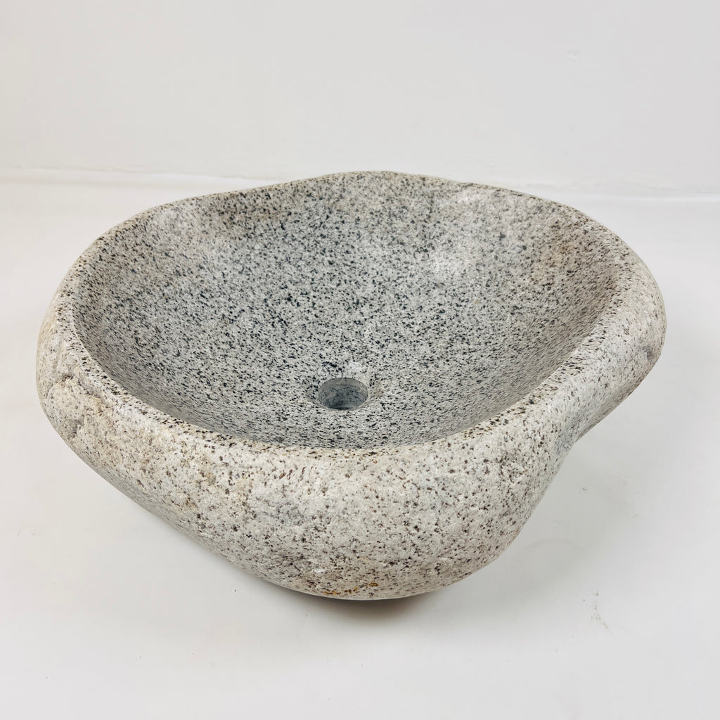 Speckled Eggshell River Stone Sink