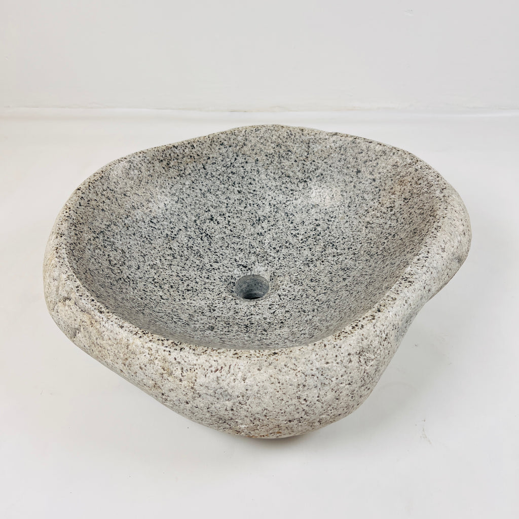 Speckled Eggshell River Stone Sink