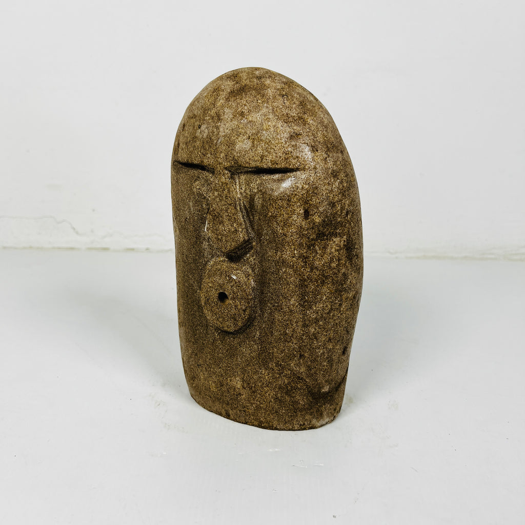 Carved Countenance Decor Object