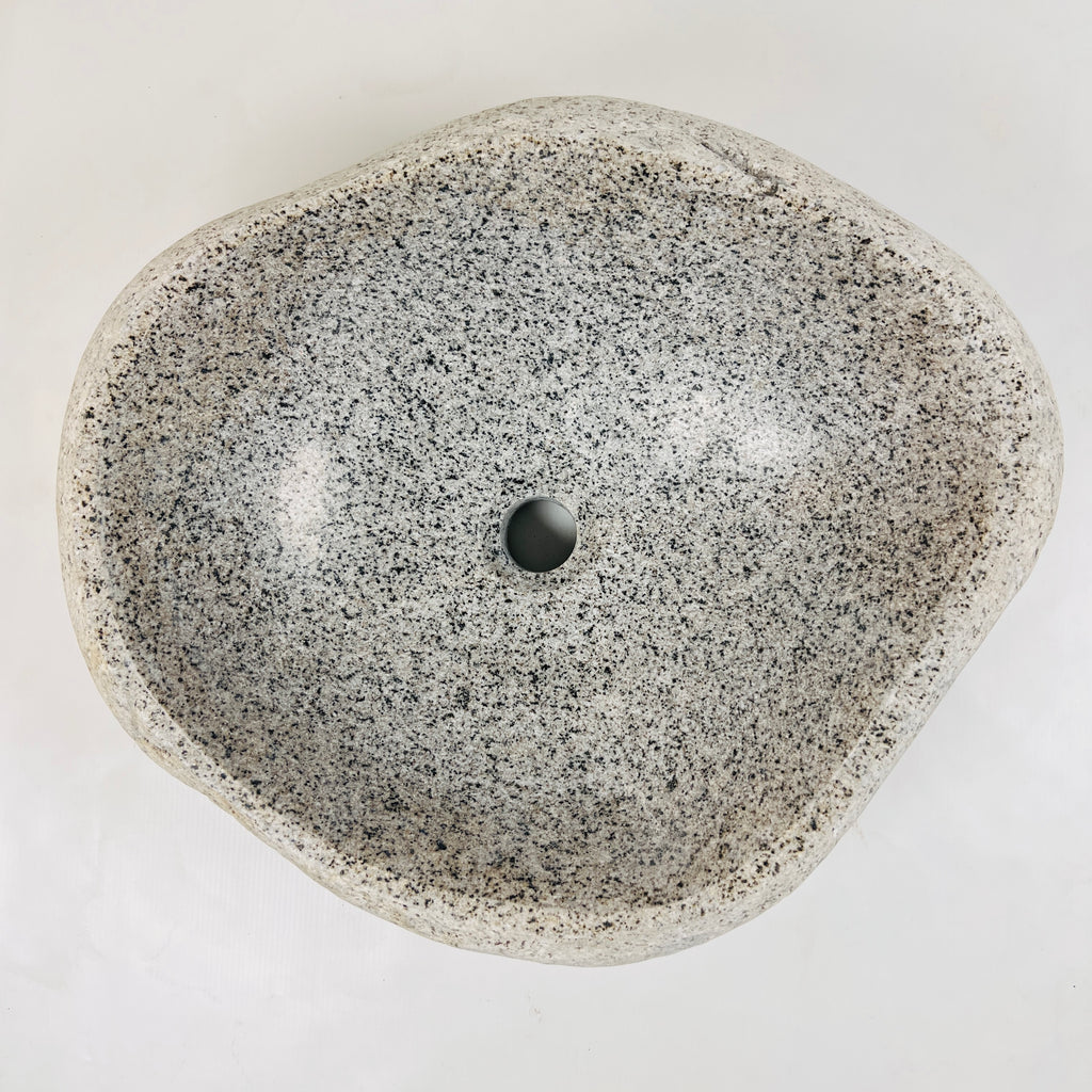 Speckled Eggshell River Stone Sink