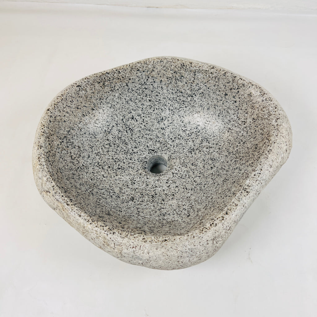 Speckled Eggshell River Stone Sink