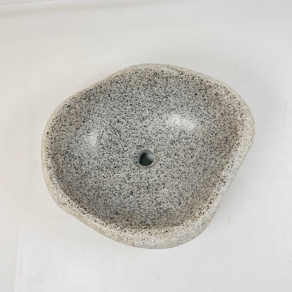 Speckled Eggshell River Stone Sink