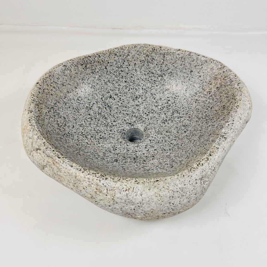 Speckled Eggshell River Stone Sink