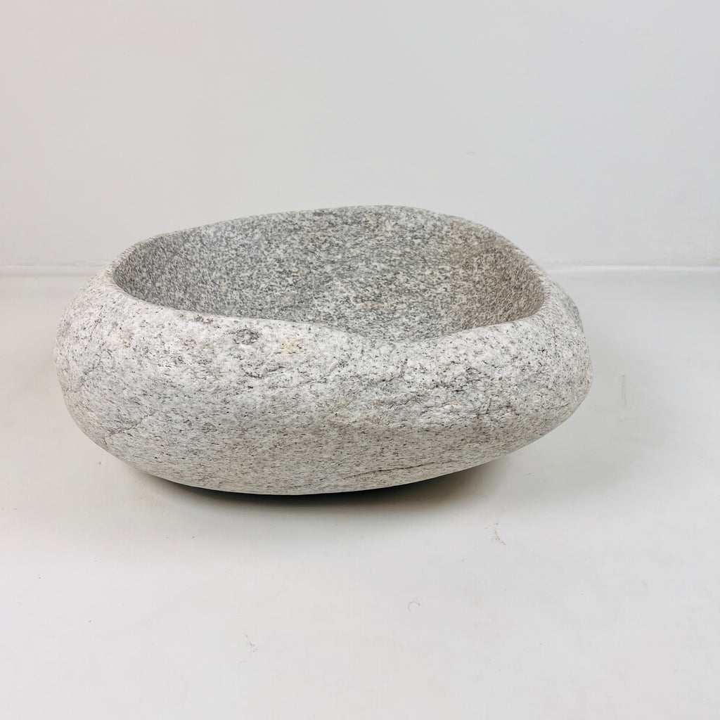 Light Sand Speckled River Stone Sink