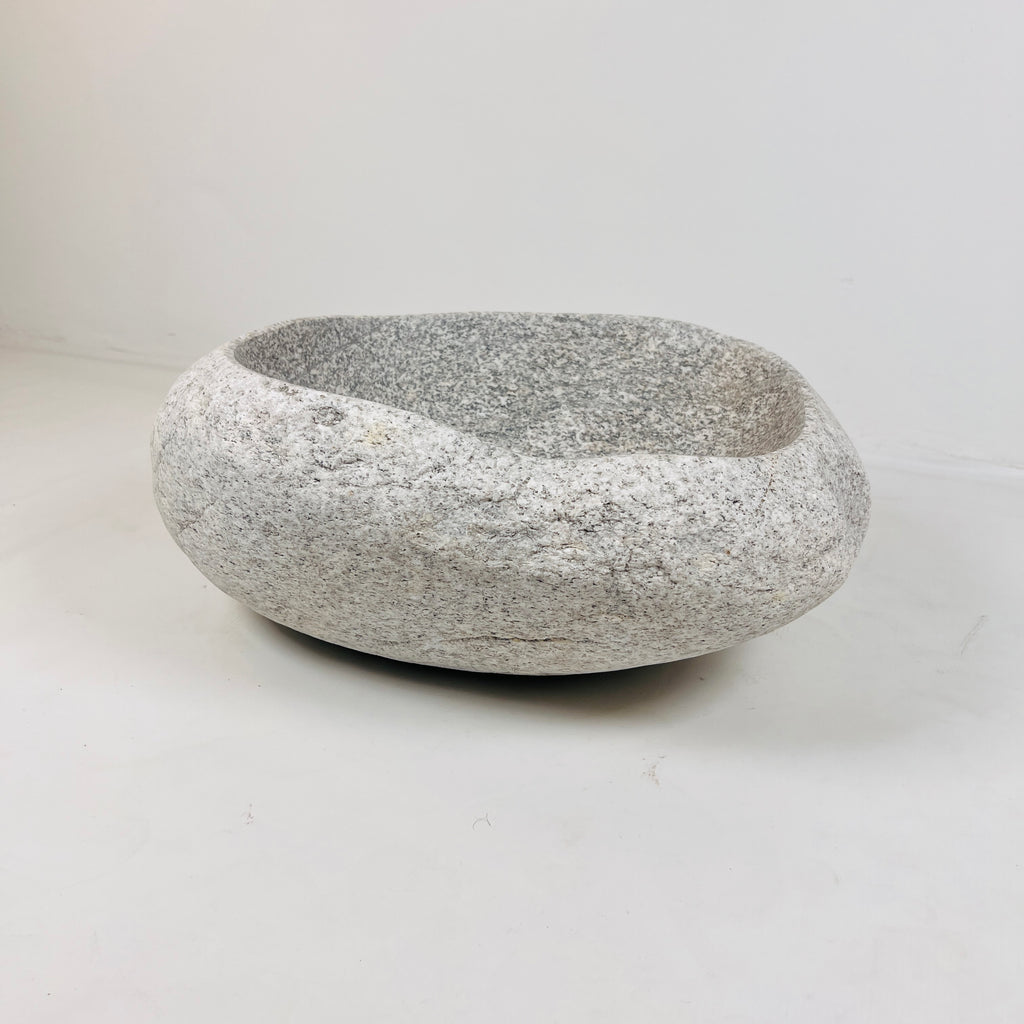 Light Sand Speckled River Stone Sink