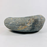 Lime Green Striped River Stone Sink