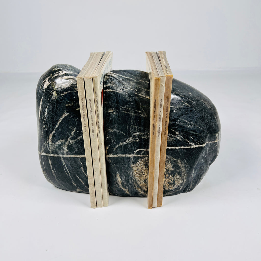 Black Riverstone Bookend