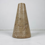 Grooved Marble Vase - Small