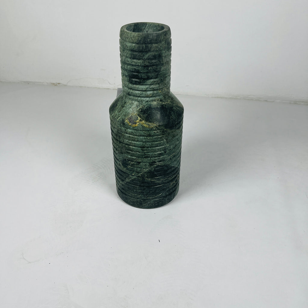 Strata Splotched Jungle Green Vase