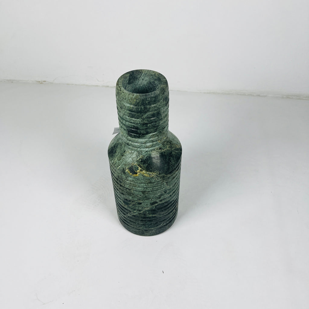 Strata Splotched Jungle Green Vase