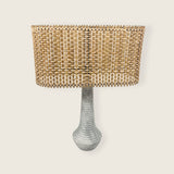 Bulged Striated Lamp - Gray