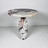 Luxe Crest Table - Red & White