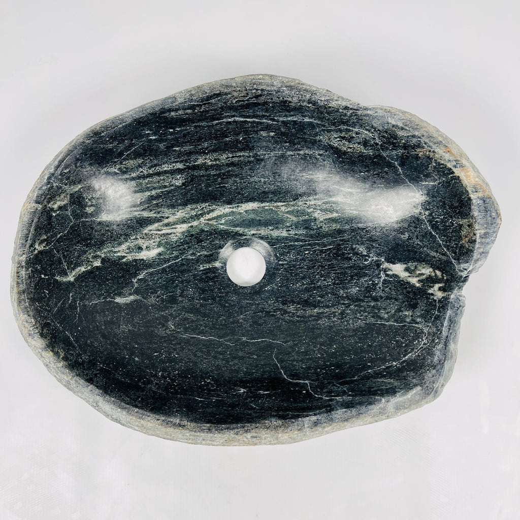 Green Streaked River Stone Sink