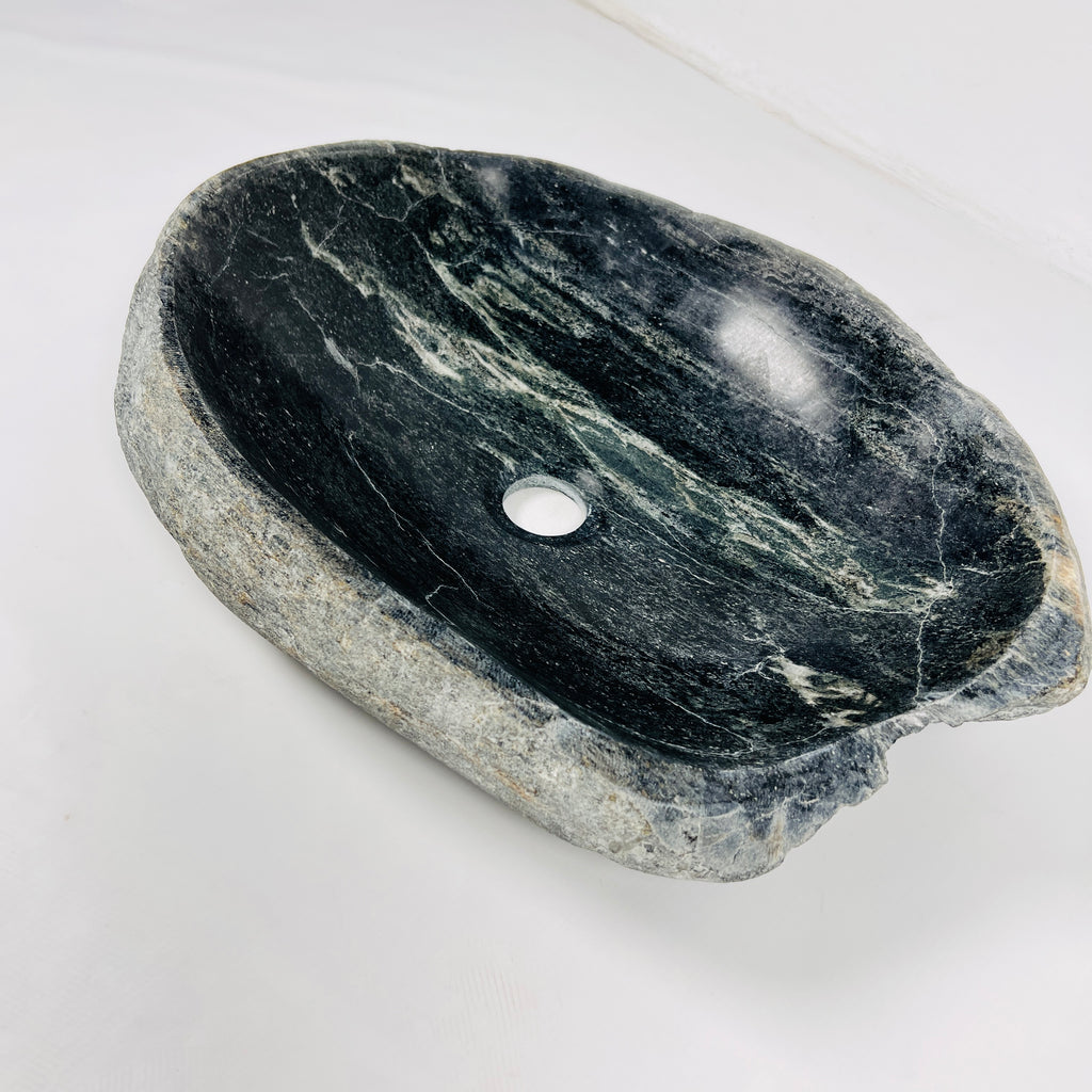 Green Streaked River Stone Sink