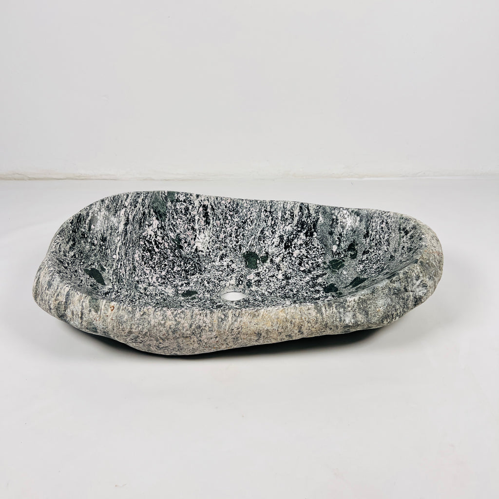 Grey Speckled River Stone Sink