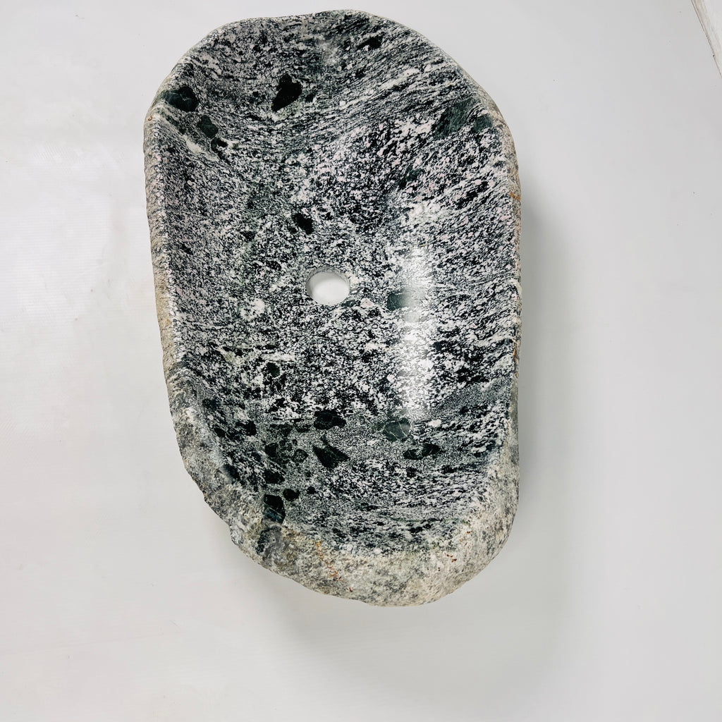 Grey Speckled River Stone Sink