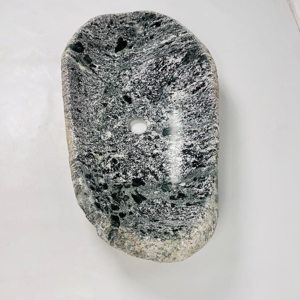 Grey Speckled River Stone Sink