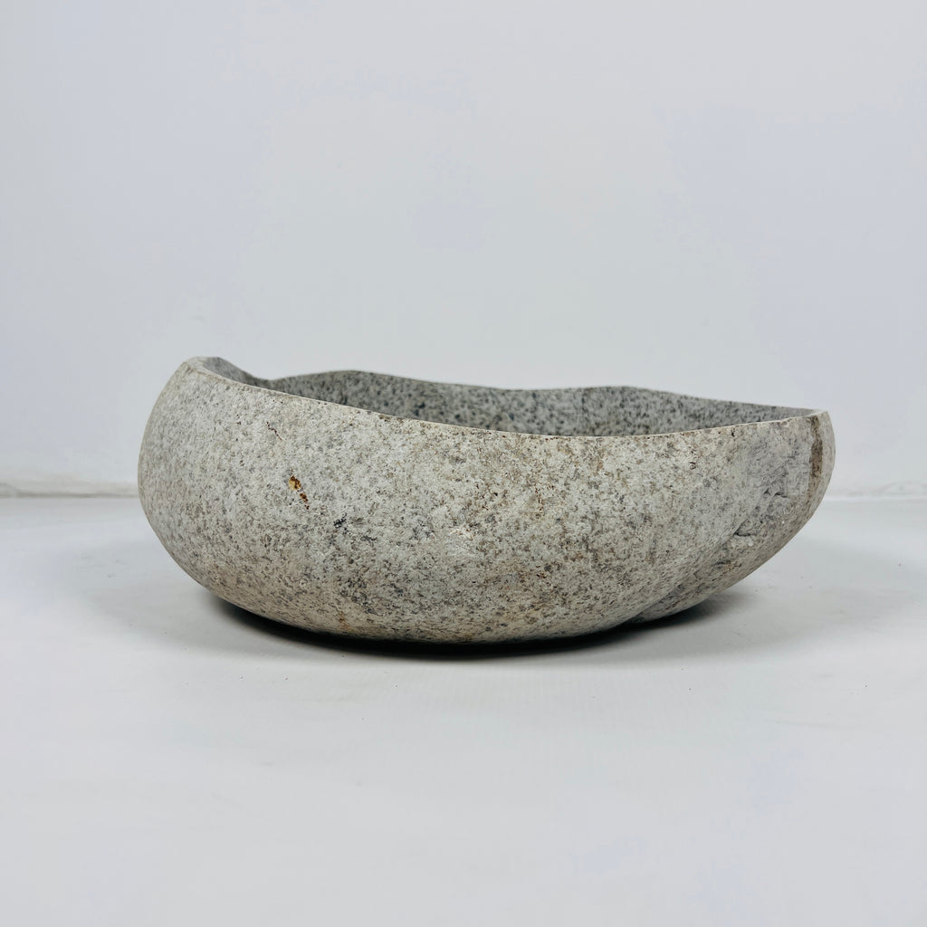 Grey With Brown Speckles River Stone Sink