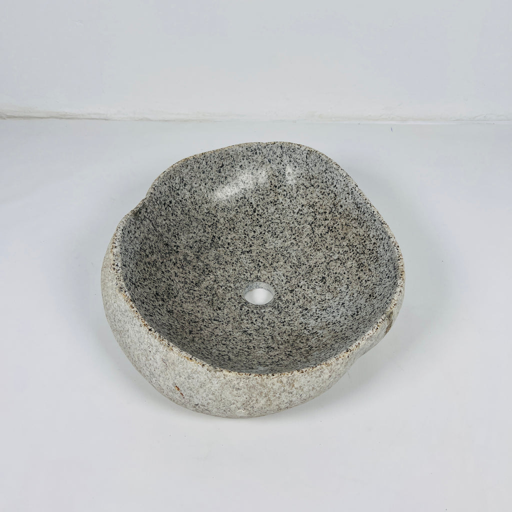 Grey With Brown Speckles River Stone Sink