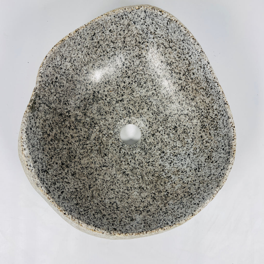 Grey With Brown Speckles River Stone Sink