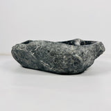 Black Irregular River Stone Sink