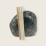 Black with Blotches Riverstone Bookend