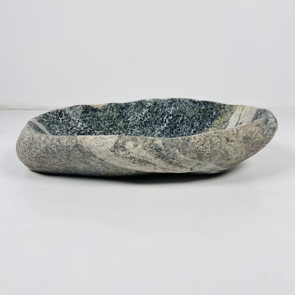 Green Brushed Irregular River Stone Sink