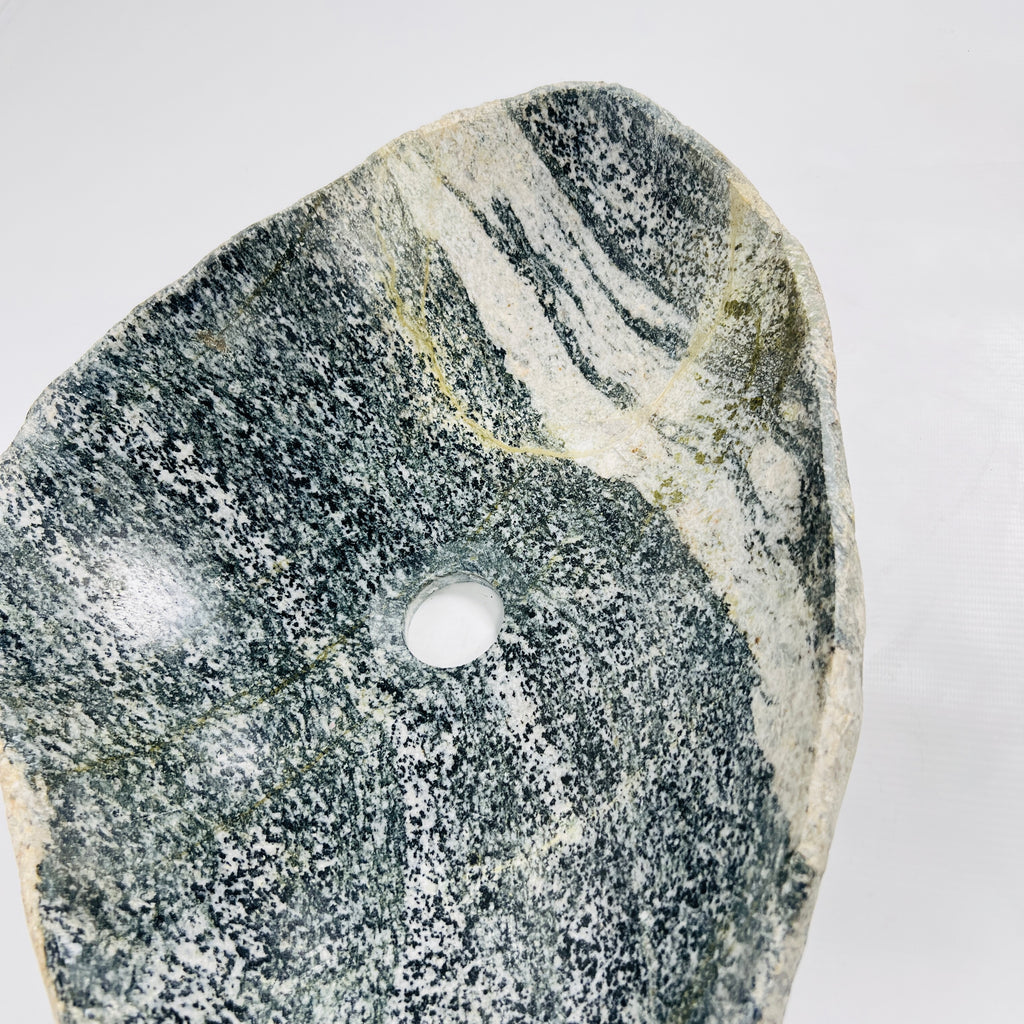 Green Brushed Irregular River Stone Sink