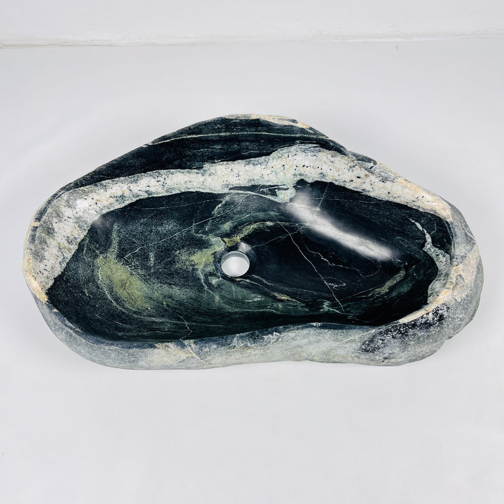 Basil Green Riverstone Sink