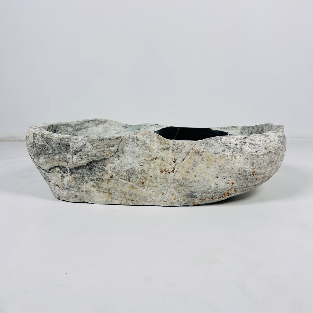 Black Hole Grey River Stone Sink