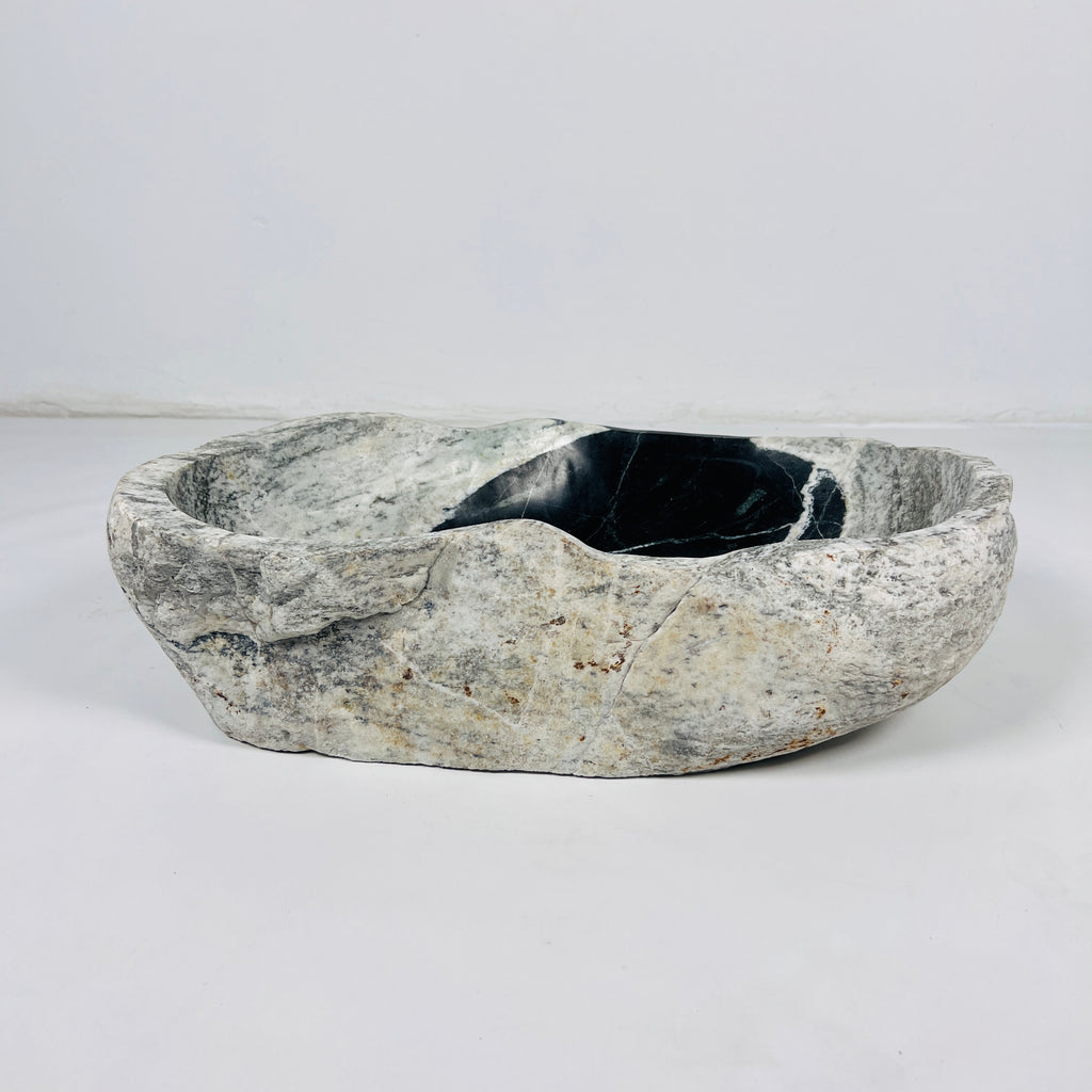 Black Hole Grey River Stone Sink