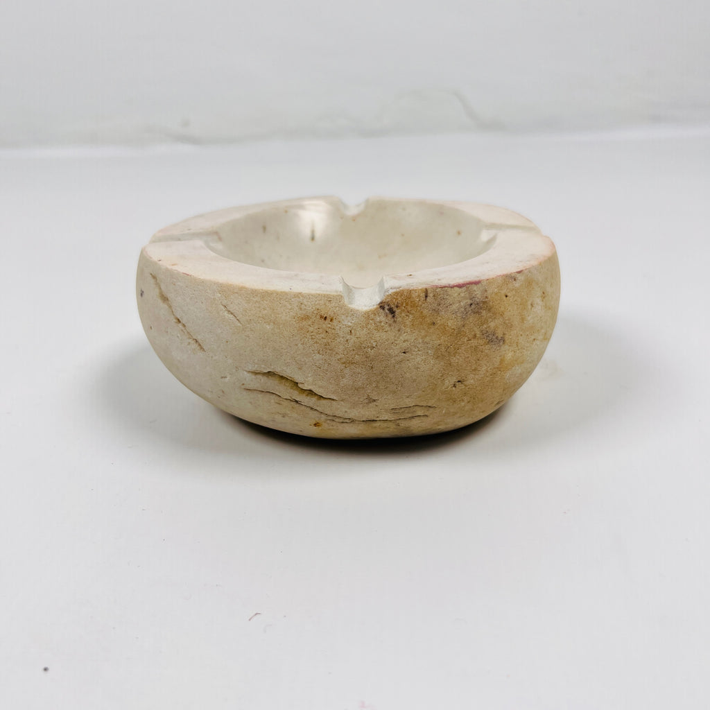 River Stone Coconut Shell Spotted Ash Tray