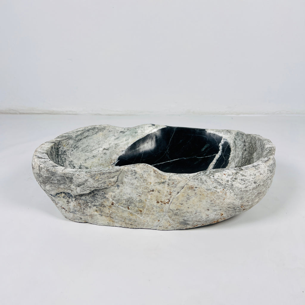 Black Hole Grey River Stone Sink