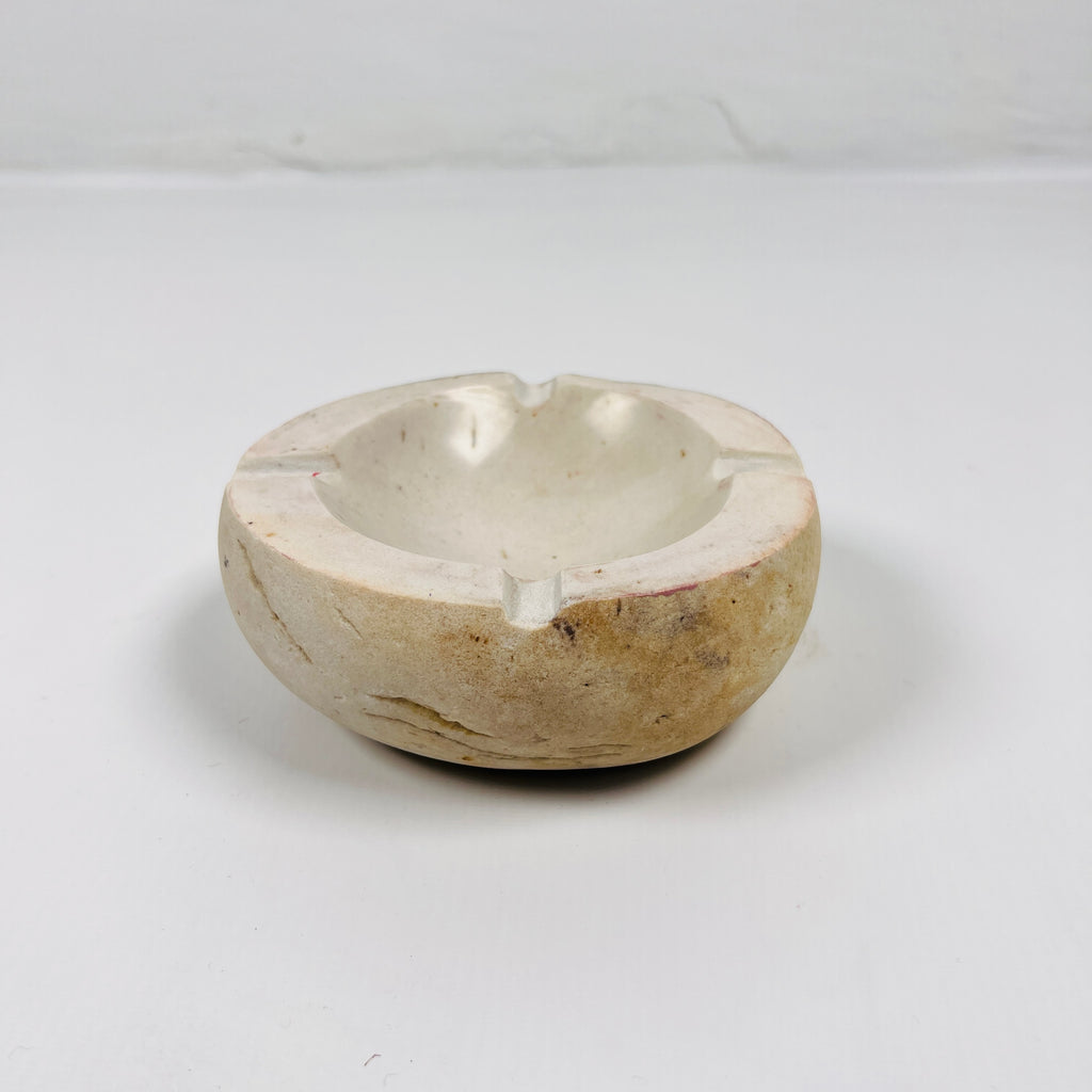 River Stone Coconut Shell Spotted Ash Tray