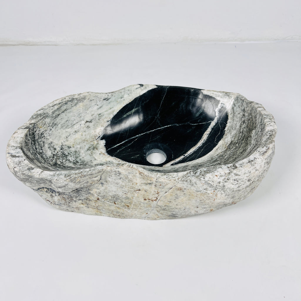 Black Hole Grey River Stone Sink