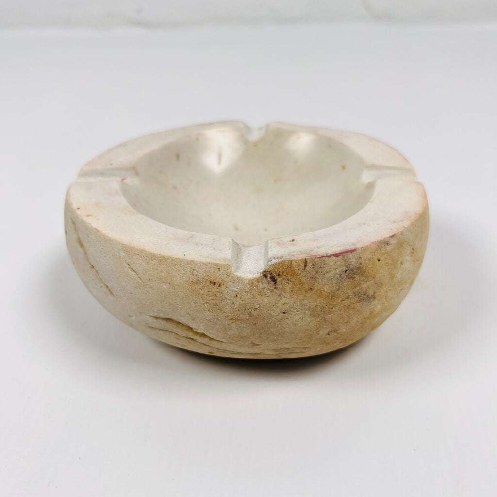 River Stone Coconut Shell Spotted Ash Tray